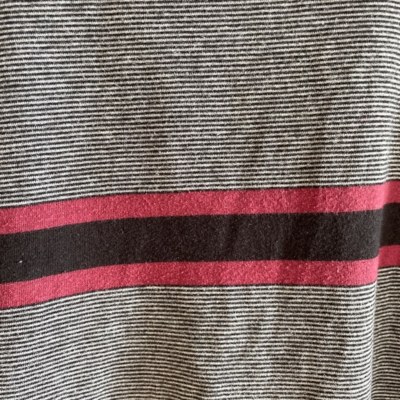 FITZ + EDDI Red and Black Striped Short Sleeve Top - Picture 3 of 5